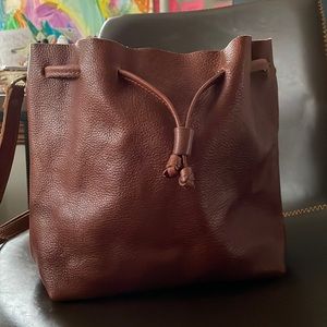 Portland Leather bucket bag